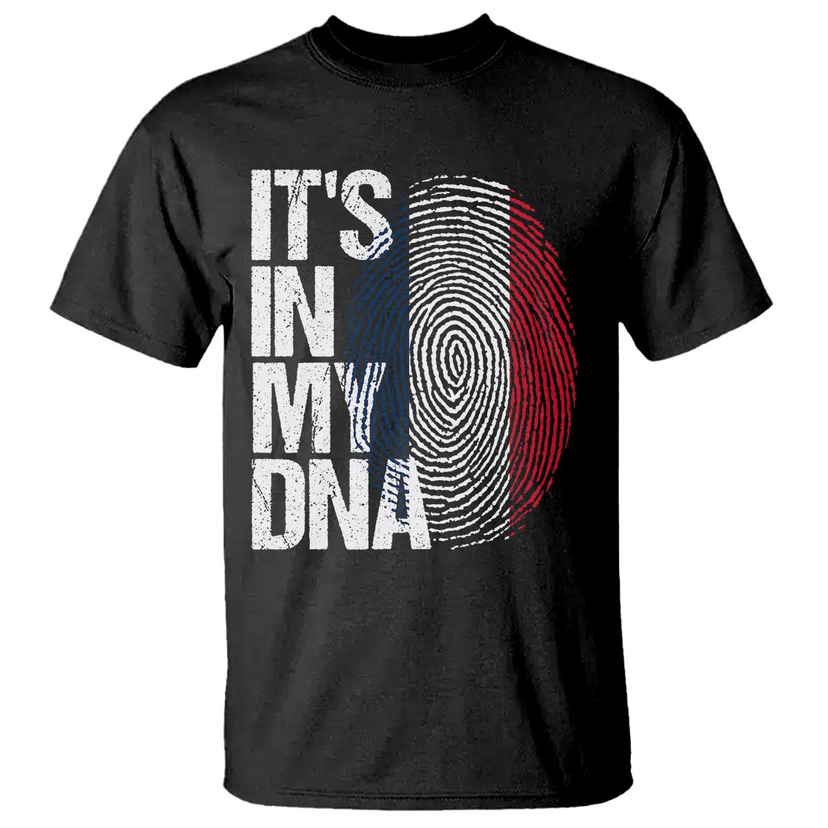 It's in My DNA France French Flag T Shirt TS14 Black Print Your Wear