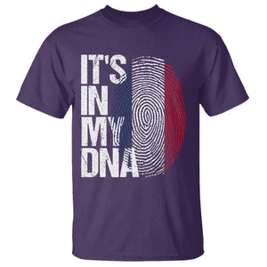 It's in My DNA France French Flag T Shirt TS14 Purple Print Your Wear