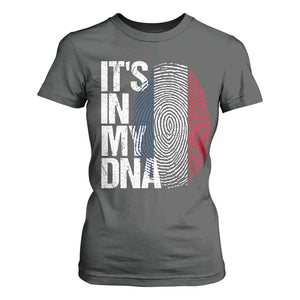 It's in My DNA France French Flag T Shirt For Women TS14 Dark Heather Print Your Wear