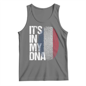 It's in My DNA France French Flag Tank Top TS14 Black Heather Print Your Wear