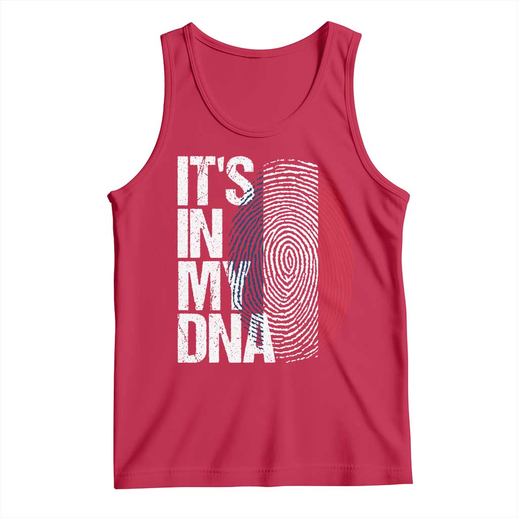 It's in My DNA France French Flag Tank Top TS14 Red Print Your Wear