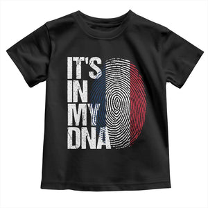 It's in My DNA France French Flag Toddler T Shirt TS14 Black Print Your Wear