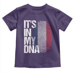 It's in My DNA France French Flag Toddler T Shirt TS14 Purple Print Your Wear