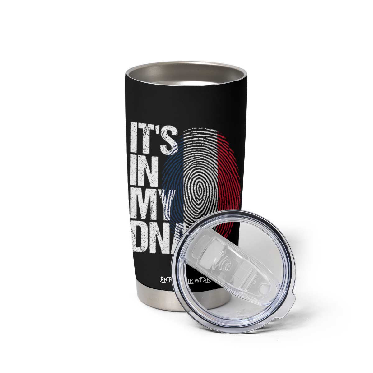 It's in My DNA France French Flag Tumbler Cup TS14 Print Your Wear