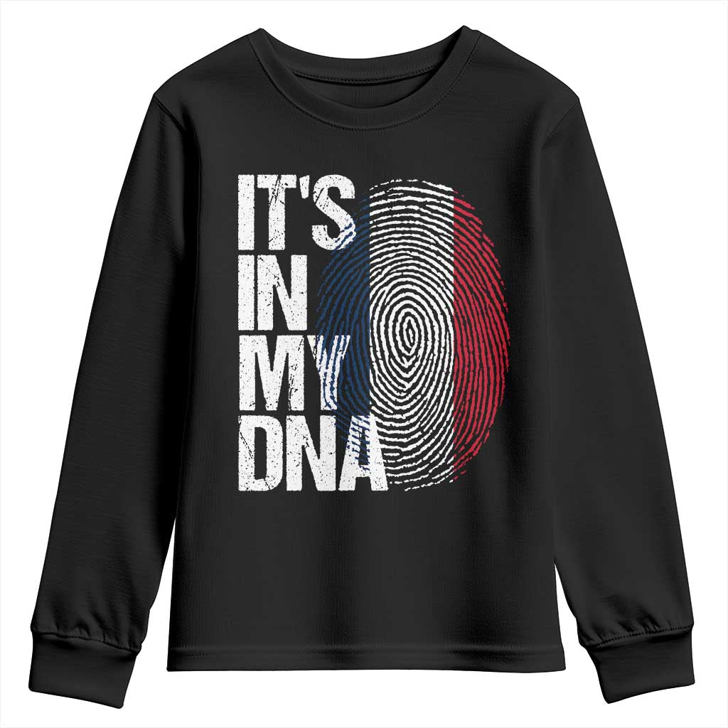 It's in My DNA France French Flag Youth Sweatshirt TS14 Black Print Your Wear
