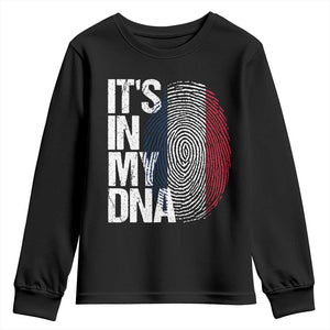 It's in My DNA France French Flag Youth Sweatshirt TS14 Black Print Your Wear