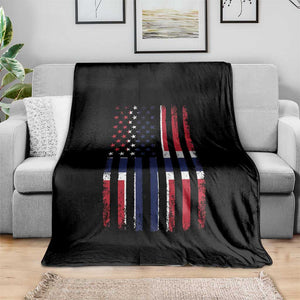 Norwegian Roots Half American Flag USA Norway Pride Throw Blanket TS14 Print Your Wear