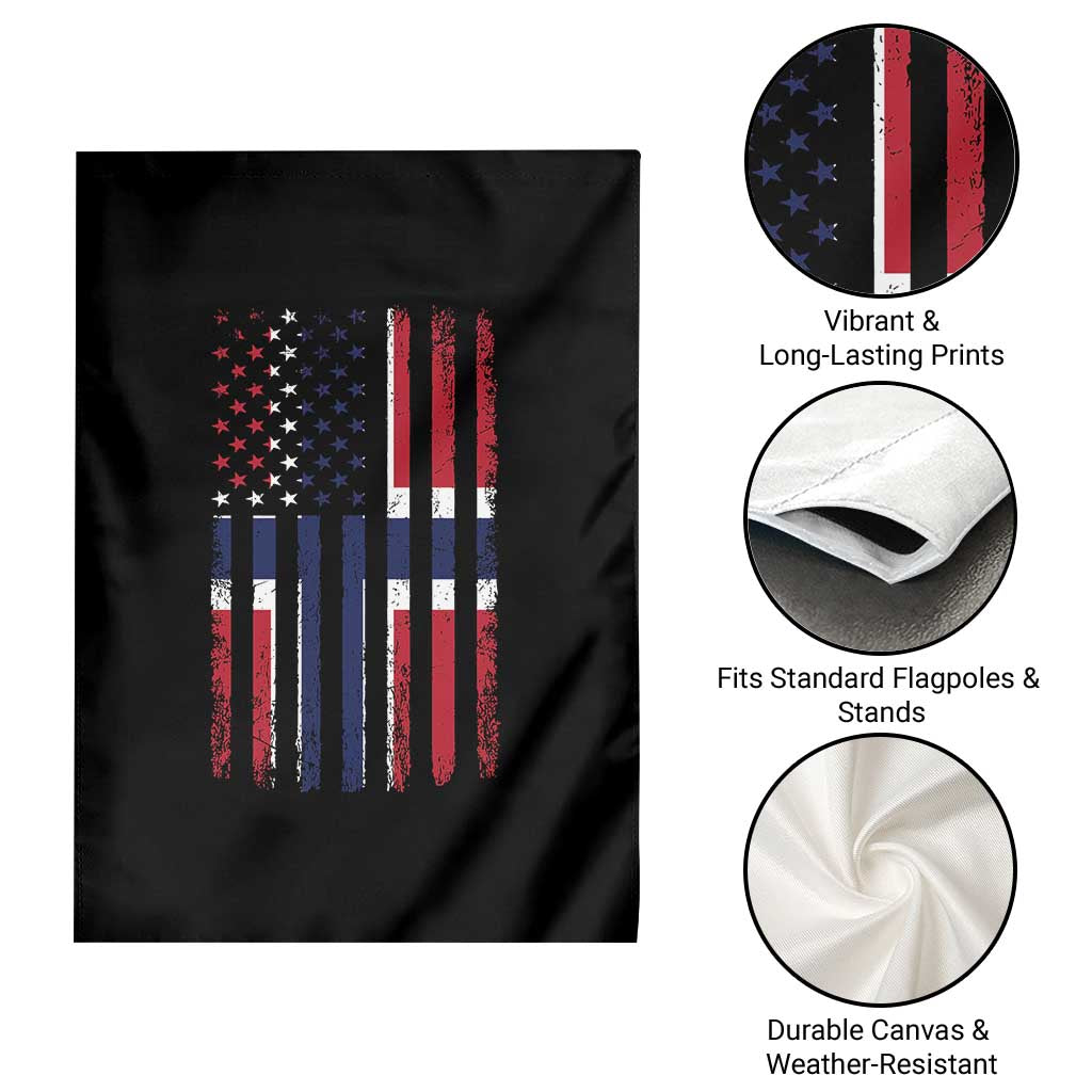 Norwegian Roots Half American Flag USA Norway Pride Garden Flag TS14 Print Your Wear