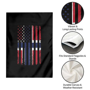 Norwegian Roots Half American Flag USA Norway Pride Garden Flag TS14 Print Your Wear
