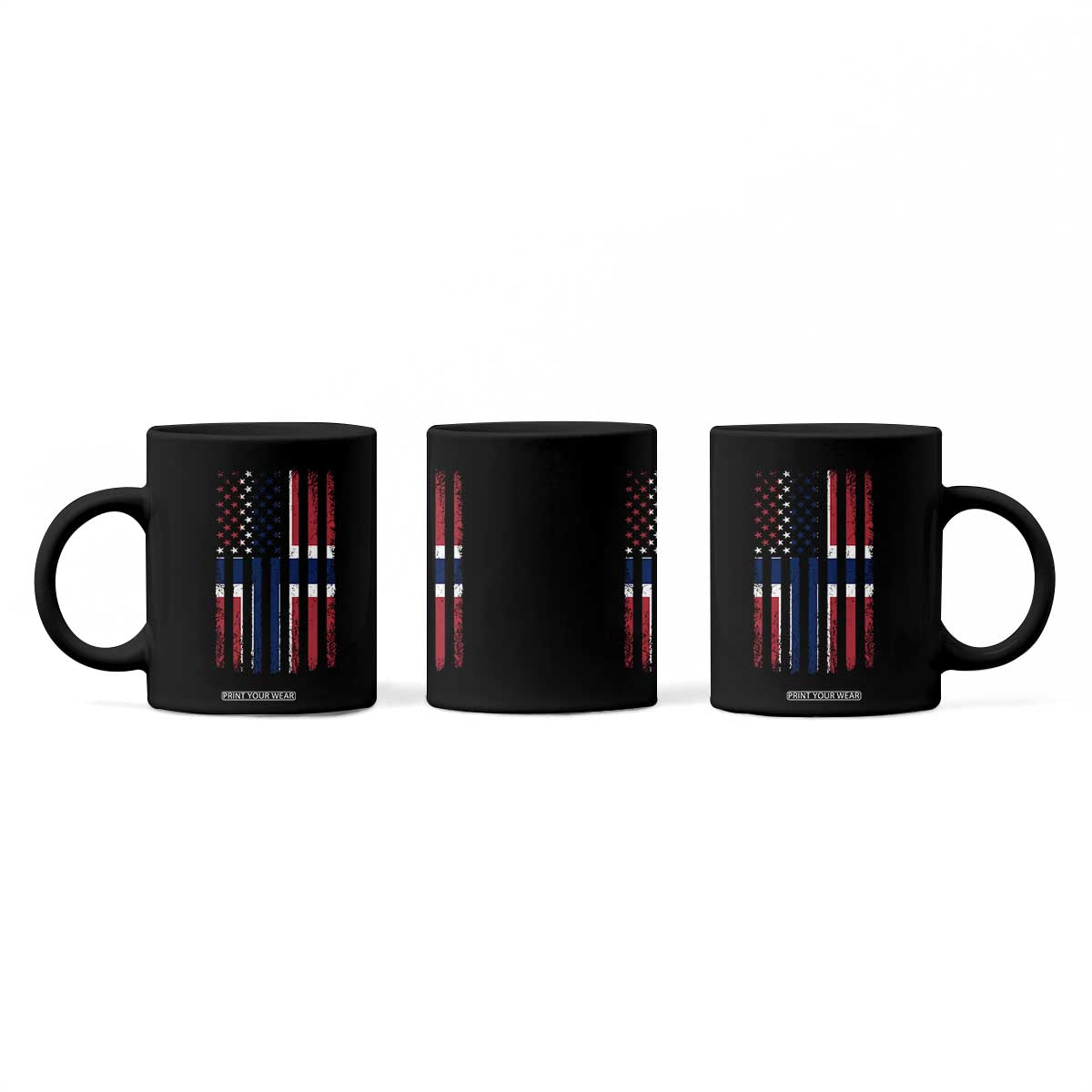 Norwegian Roots Half American Flag USA Norway Pride Coffee Mug TS14 Print Your Wear