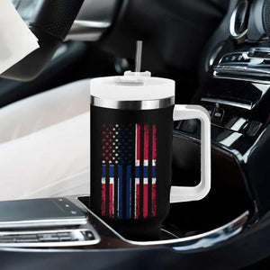 Norwegian Roots Half American Flag USA Norway Pride Tumbler With Handle TS14 Print Your Wear