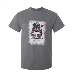 Yes I'm Both of Them Half Norwegian American T Shirt For Kid TS14 Charcoal Print Your Wear