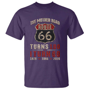 Route Highway 66 Turns 100 I Turn 60 T Shirt Vintage 1966 Road Sign 60th Birthday Gift