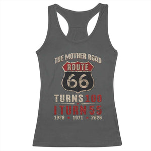 Route Highway 66 Turns 100 I Turn 55 Racerback Tank Top Vintage 1971 Road Sign 55th Birthday Gift