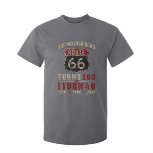 Route Highway 66 Turns 100 I Turn 40 T Shirt For Kid Vintage 1986 Road Sign 40th Birthday Gift