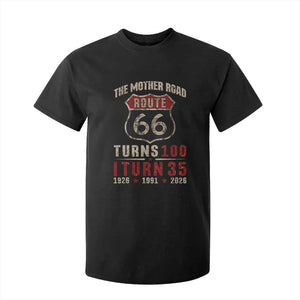 Route Highway 66 Turns 100 I Turn 35 T Shirt For Kid Vintage 1991 Road Sign 35th Birthday Gift