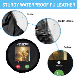 Funny Santa Jesus Video Call Spare Tire Cover TS14 Print Your Wear