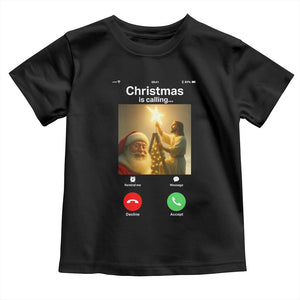 Funny Santa Jesus Video Call Toddler T Shirt TS14 Black Print Your Wear