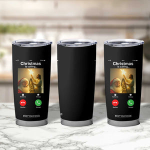 Funny Santa Jesus Video Call Tumbler Cup TS14 Print Your Wear