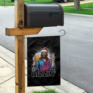 Jesus Christmas Garden Flag Funny Drinking Beer Xmas Holiday TS14 Print Your Wear