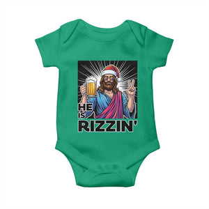 Jesus Christmas Baby Onesie Funny Drinking Beer Xmas Holiday TS14 Irish Green Print Your Wear
