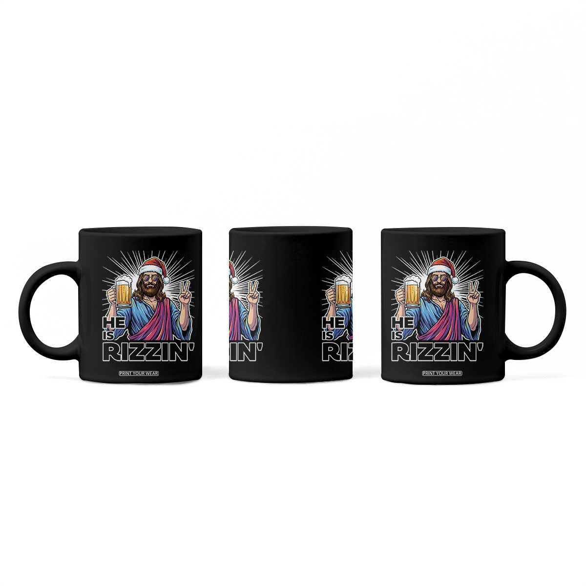 Jesus Christmas Coffee Mug Funny Drinking Beer Xmas Holiday TS14 Print Your Wear