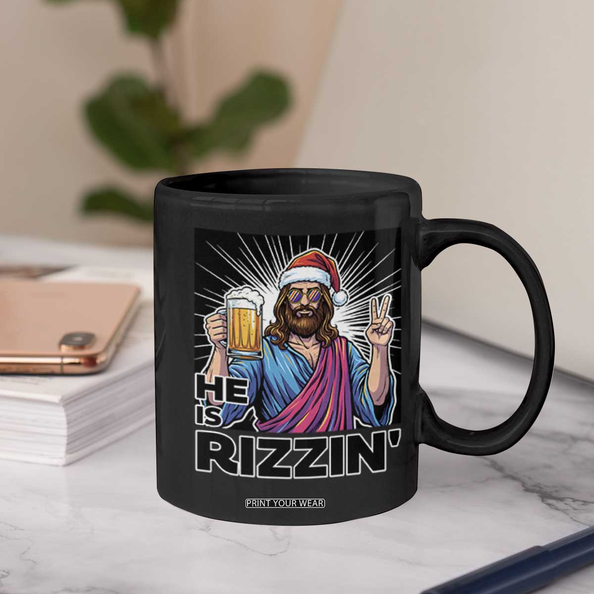 Jesus Christmas Coffee Mug Funny Drinking Beer Xmas Holiday TS14 Print Your Wear