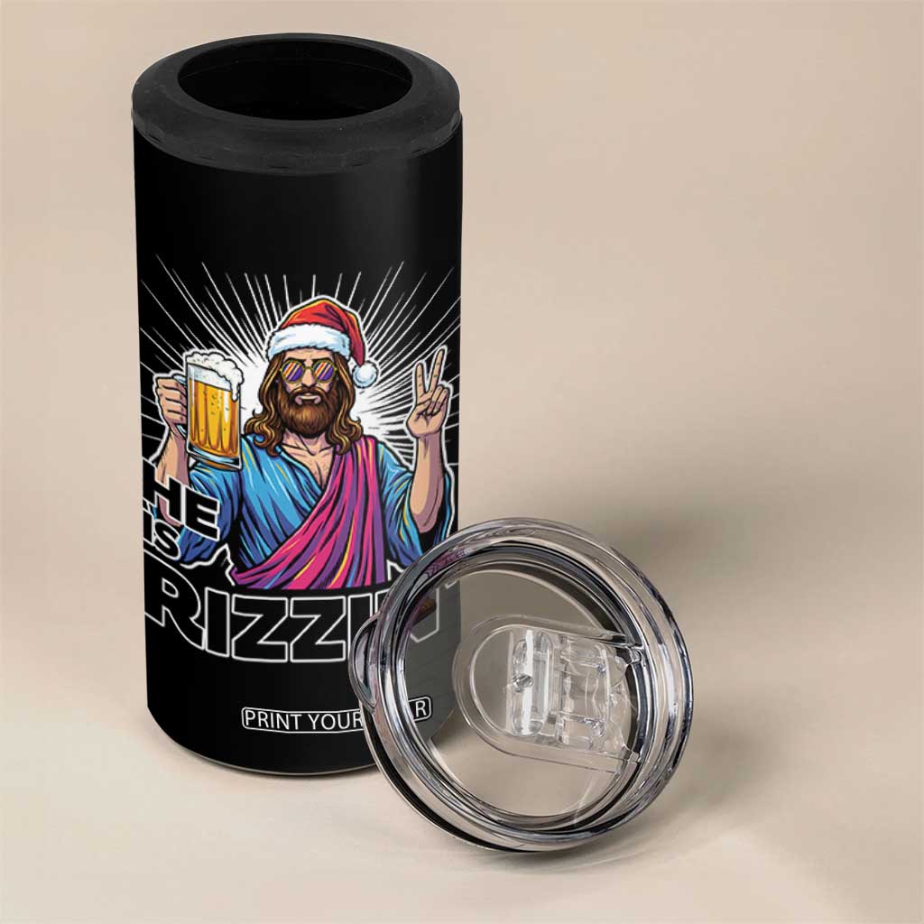 Jesus Christmas 4 in 1 Can Cooler Tumbler Funny Drinking Beer Xmas Holiday TS14 Print Your Wear