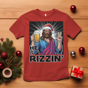 Jesus Christmas T Shirt Funny Drinking Beer Xmas Holiday TS14 Red Print Your Wear