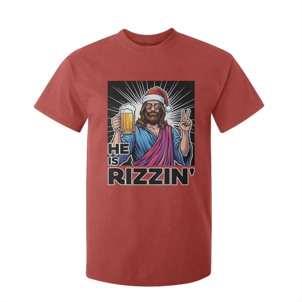 Jesus Christmas T Shirt For Kid Funny Drinking Beer Xmas Holiday TS14 Red Print Your Wear