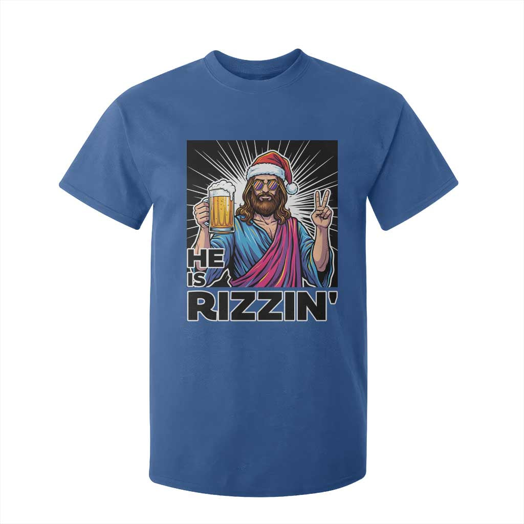 Jesus Christmas T Shirt For Kid Funny Drinking Beer Xmas Holiday TS14 Royal Blue Print Your Wear