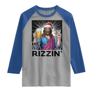 Jesus Christmas Raglan Shirt Funny Drinking Beer Xmas Holiday TS14 Sport Gray Royal Print Your Wear