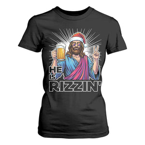 Jesus Christmas T Shirt For Women Funny Drinking Beer Xmas Holiday TS14 Black Print Your Wear