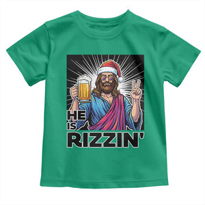 Jesus Christmas Toddler T Shirt Funny Drinking Beer Xmas Holiday TS14 Irish Green Print Your Wear
