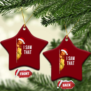 Jesus Xmas Meme Ceramic Ornament I Saw That TS14 Print Your Wear