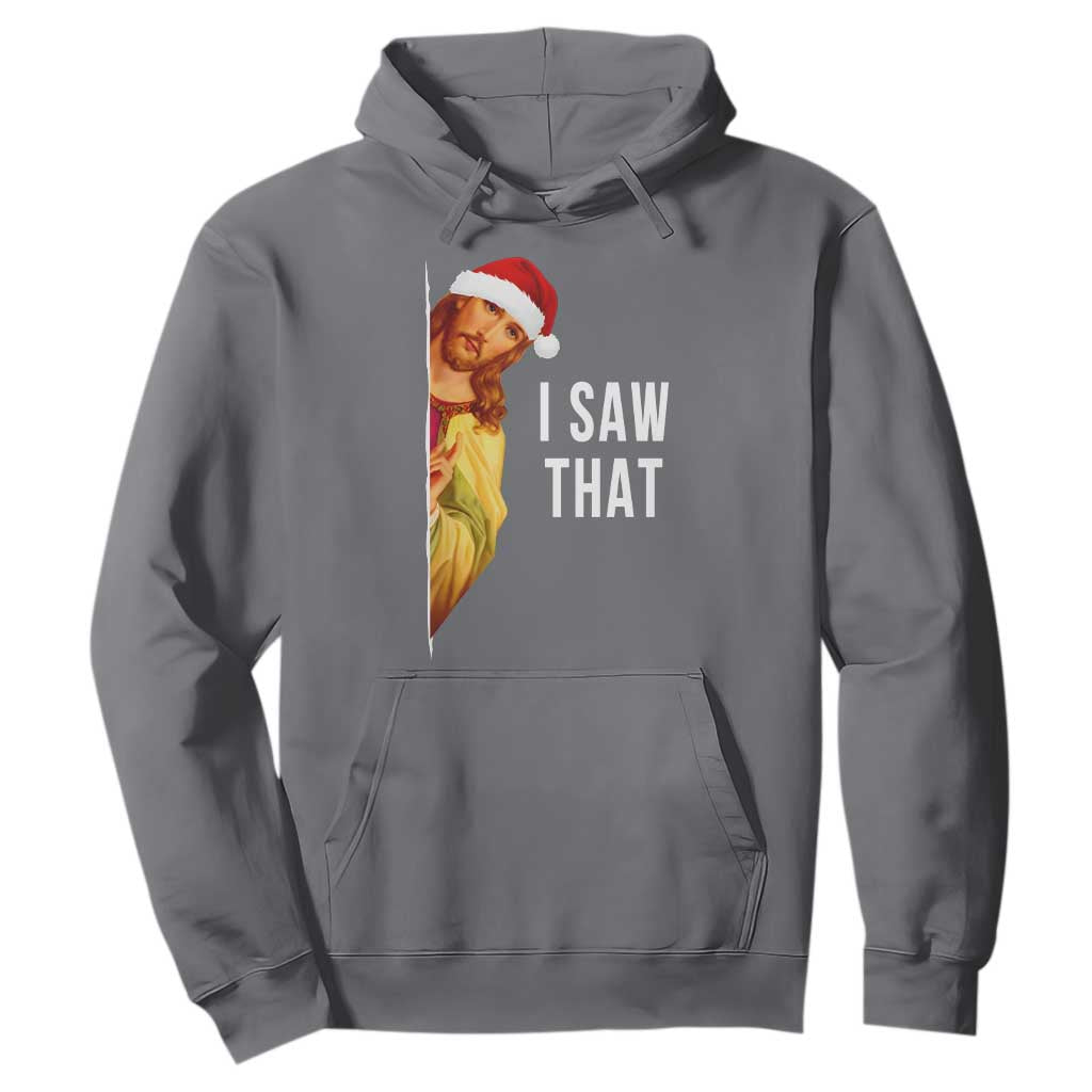 Jesus Christmas Meme Hoodie I Saw That TS14 Charcoal Print Your Wear