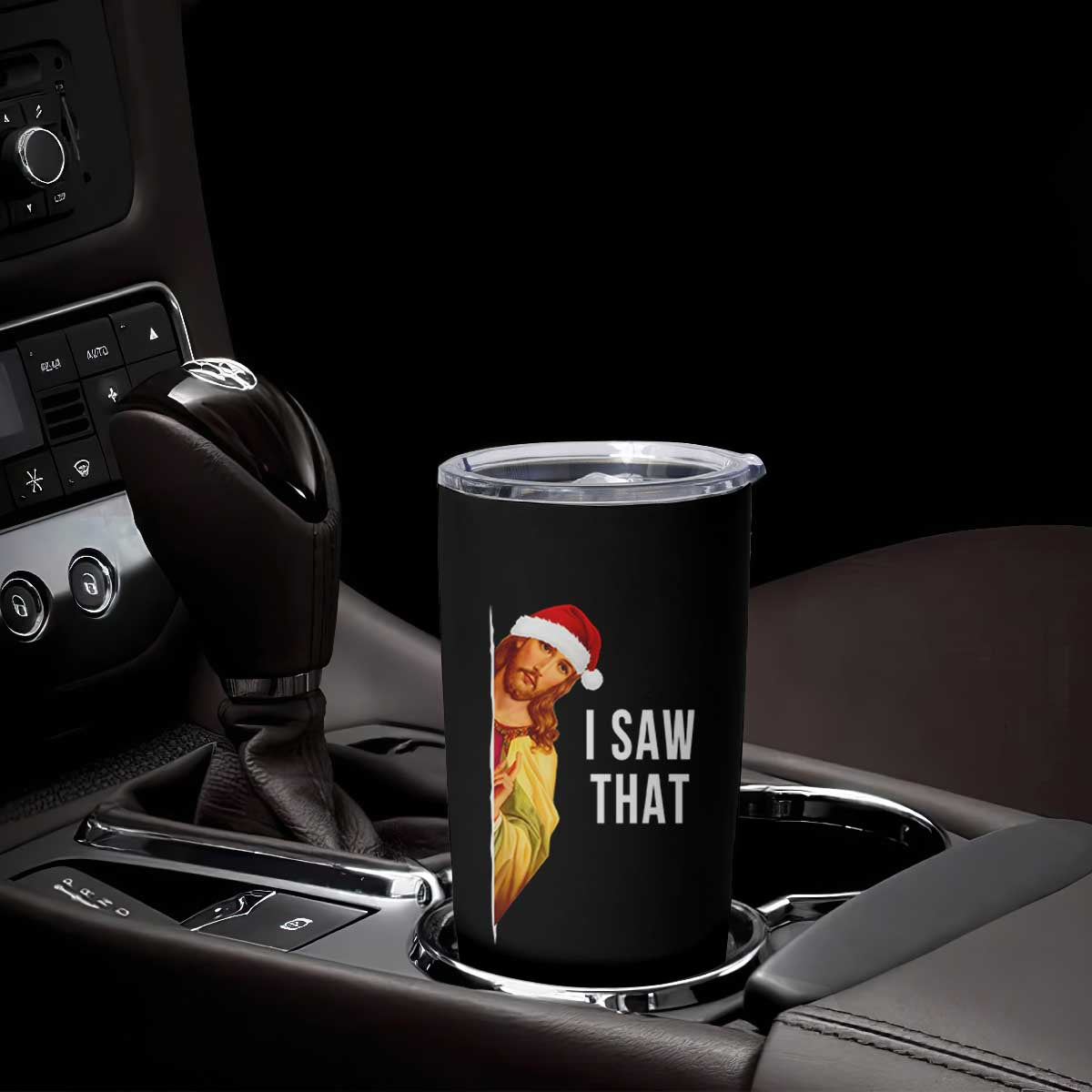 Jesus Christmas Meme Tumbler Cup I Saw That TS14 Print Your Wear