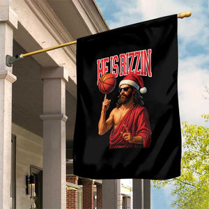 Jesus Basketball Christmas Garden Flag He Is Rizzin TS14 Print Your Wear