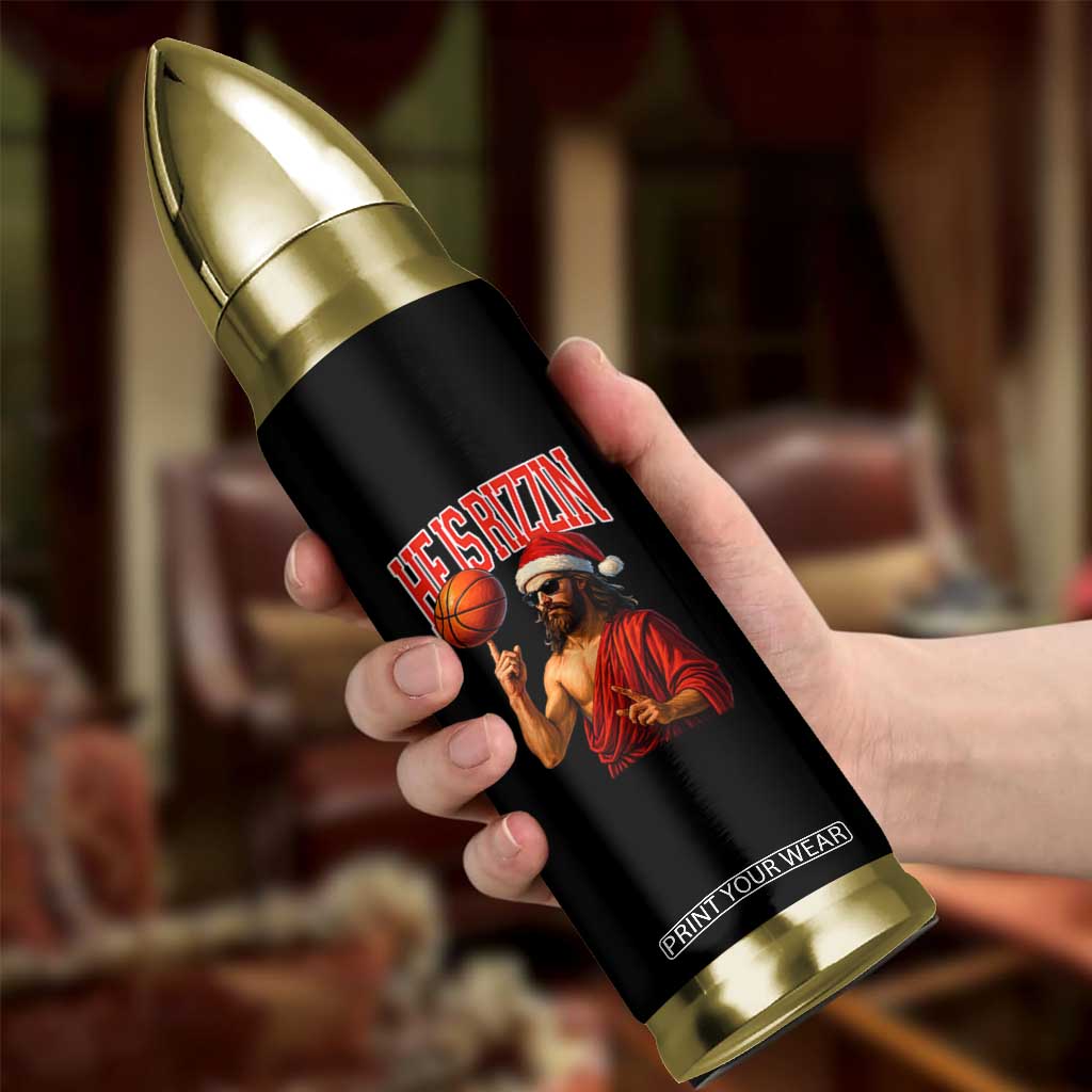Jesus Basketball Christmas Bullet Tumbler He Is Rizzin TS14 Print Your Wear