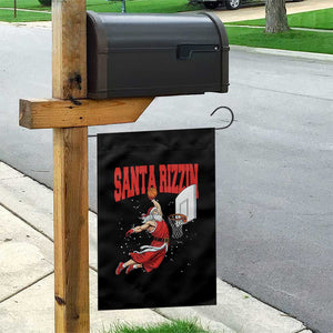 Santa Basketball Christmas Garden Flag He Is Rizzin TS14 Print Your Wear