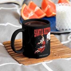 Santa Basketball Christmas Coffee Mug He Is Rizzin TS14 Print Your Wear