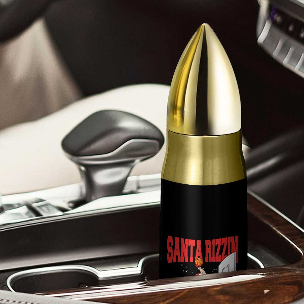 Santa Basketball Christmas Bullet Tumbler He Is Rizzin TS14 Print Your Wear