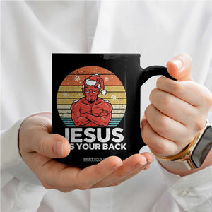 Funny Satan Christmas Coffee Mug Jesus Has Your Back TS14 Print Your Wear