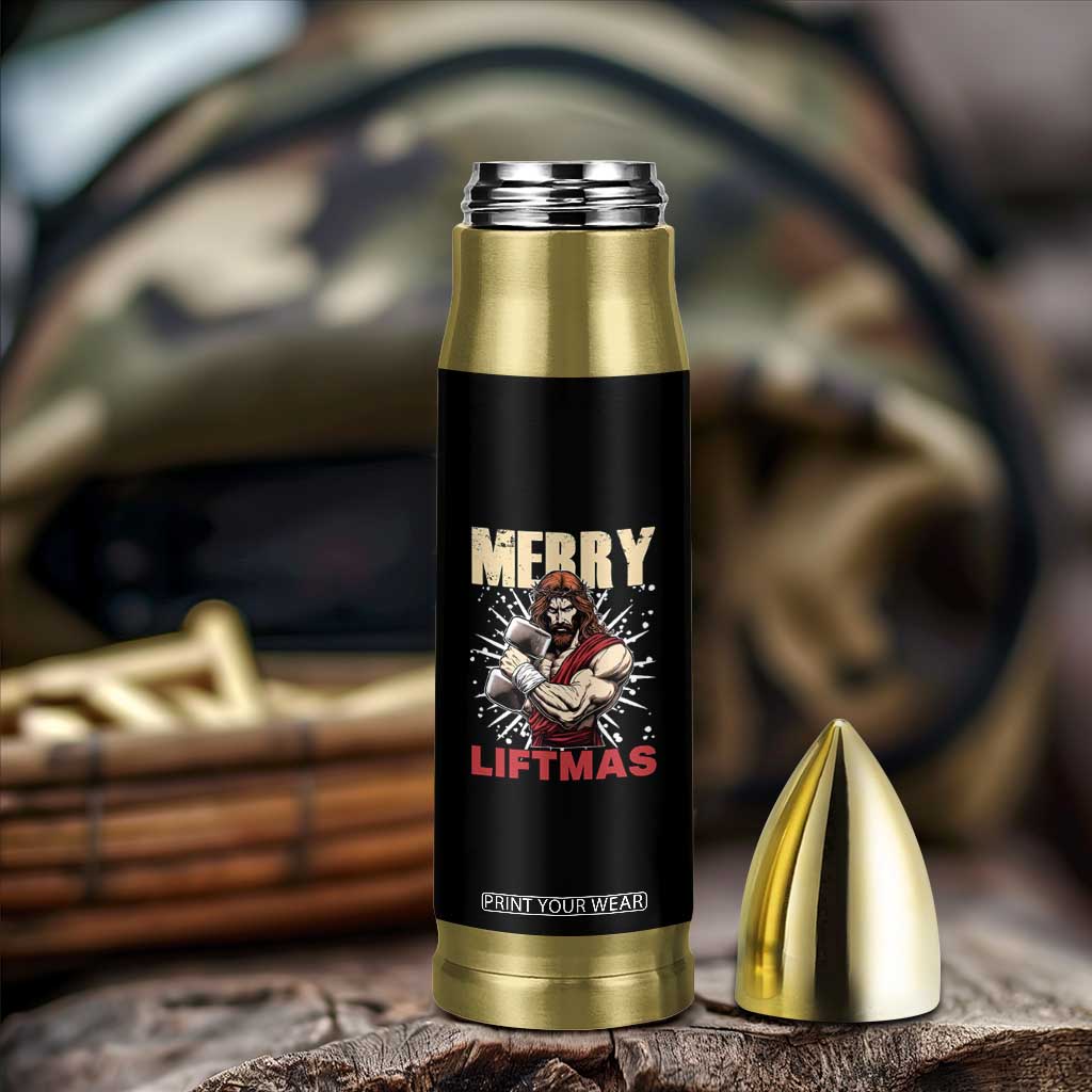 Jesus Gym Christmas Bullet Tumbler Merry Liftmas Xmas TS14 Print Your Wear