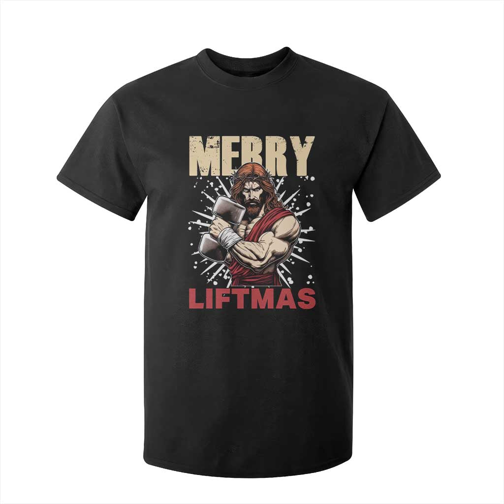 Jesus Gym Christmas T Shirt For Kid Merry Liftmas Xmas TS14 Black Print Your Wear