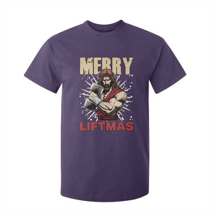 Jesus Gym Christmas T Shirt For Kid Merry Liftmas Xmas TS14 Purple Print Your Wear