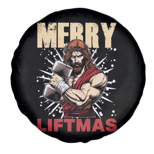 Jesus Gym Christmas Spare Tire Cover Merry Liftmas Xmas TS14 Print Your Wear