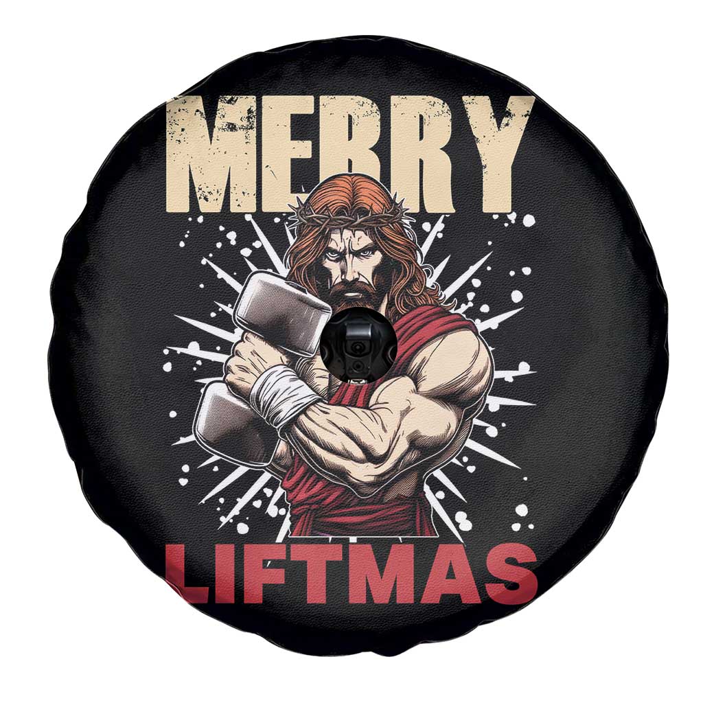 Jesus Gym Christmas Spare Tire Cover Merry Liftmas Xmas TS14 Print Your Wear