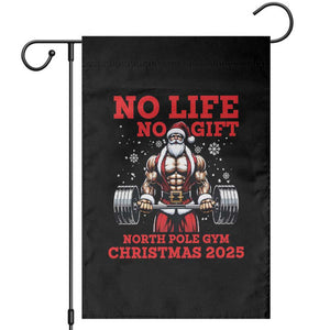 Santa Gym Christmas Garden Flag Lifting Swole Santa Ugly Xmas TS14 Black Print Your Wear