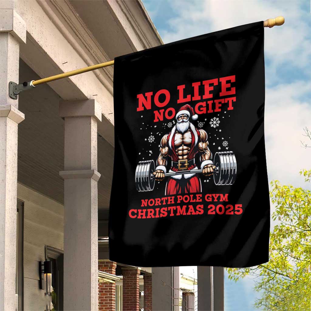 Santa Gym Christmas Garden Flag Lifting Swole Santa Ugly Xmas TS14 Print Your Wear